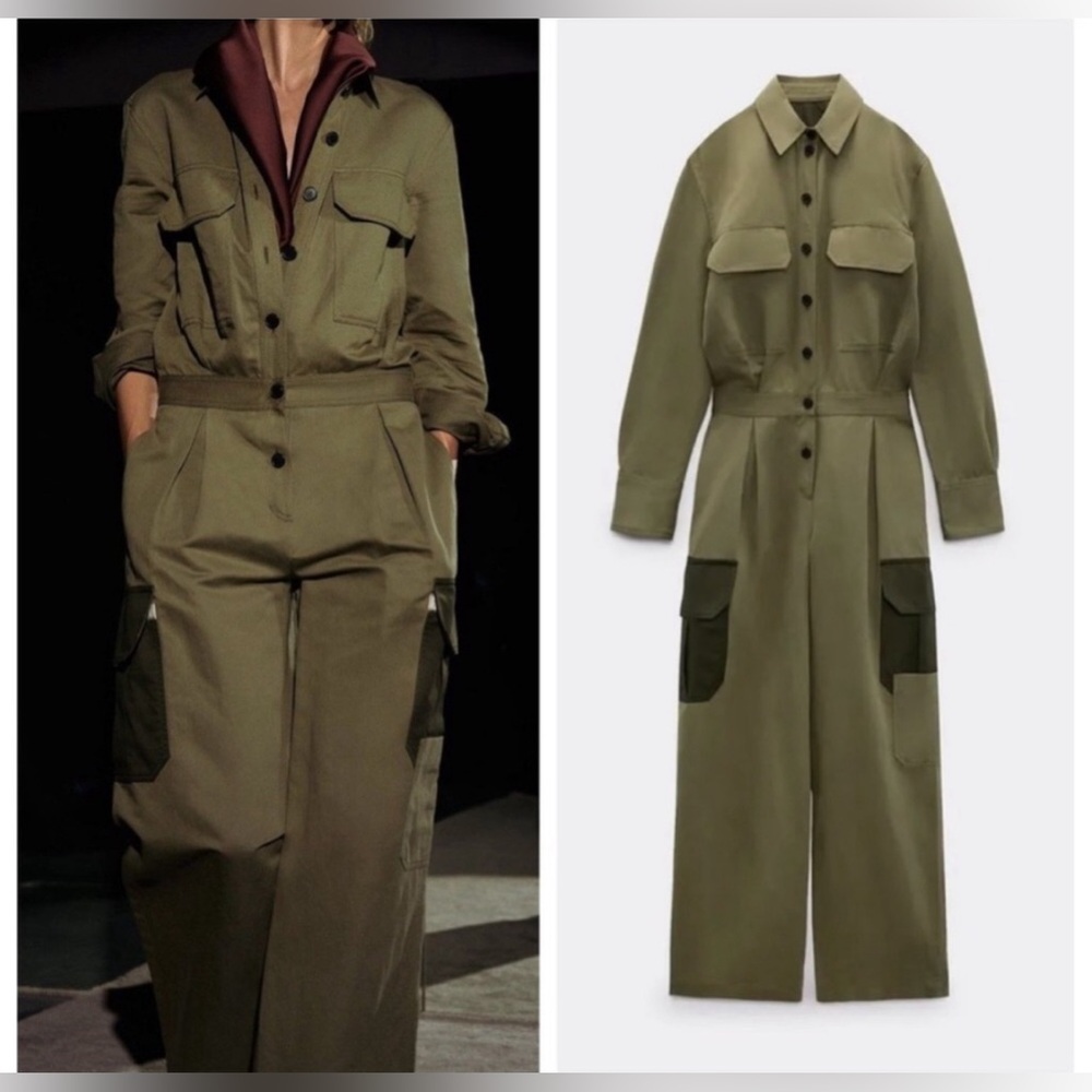 Zara Patchwork Jumpsuit.Limited Edition. New With Tags. - Picture 7 of 11